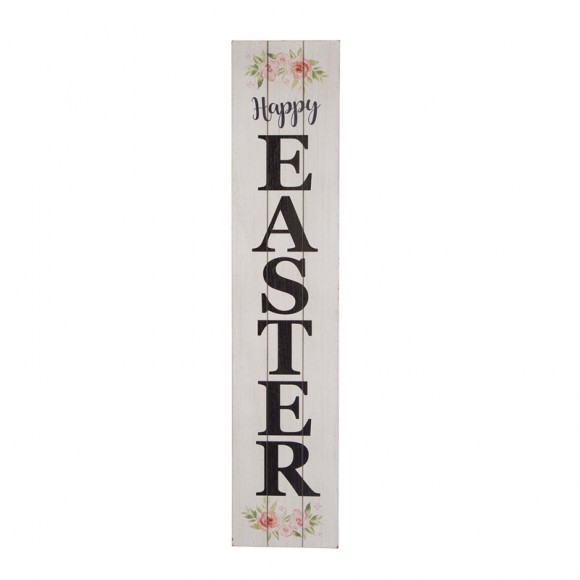 Glitzhome 31.5"H Wooden Easter Word  Sign Wall Decor