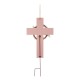 Glitzhome 32"H Easter Wooden/Metal Cross Yard Stake or Wall Decor (KD, Two Function)