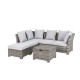 Glitzhome 6-Piece Outdoor Patio Wicker Sectional Conversation Sofa Set with Cushions