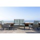 Glitzhome 4 Piece Outdoor Patio All-Weather Wicker Sectional