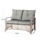 Glitzhome 4 Piece Outdoor Patio Wicker Chair and Table Sectional