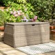 Glitzhome 52.75"L Outdoor Patio Oversized All-Weather Gray Handwoven Wicker Storage Box