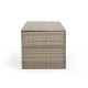 Glitzhome 52.75"L Outdoor Patio Oversized All-Weather Gray Handwoven Wicker Storage Box