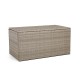 Glitzhome 52.75"L Outdoor Patio Oversized All-Weather Gray Handwoven Wicker Storage Box