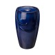 Glitzhome 20.5"H Cobalt Blue Ceramic Pot Fountain with Pump and LED Light