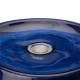 Glitzhome 20.5"H Cobalt Blue Ceramic Pot Fountain with Pump and LED Light