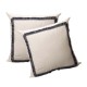 Glitzhome 2 Pack Indigo Dream Cotton Euro Sham Cover