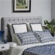 Glitzhome 2 Pack Indigo Dream Cotton Euro Sham Cover