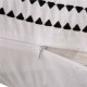 Glitzhome 2 Pack Rhythmic Melody Cotton Euro sham Cover