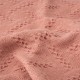 Glitzhome Coral Pink Grid Cotton Woven Throw