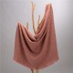 Glitzhome Coral Pink Grid Cotton Woven Throw