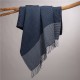 Glitzhome Indigo Acrylic Woven Throw