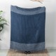 Glitzhome Indigo Acrylic Woven Throw