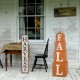 Glitzhome 41.73"H Wooden "HARVEST" Porch Sign