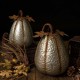 Glitzhome 14"H Galvanized Metal Tall Pumpkin