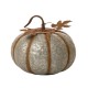 Glitzhome 12"D Galvanized Metal Round Pumpkin