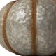 Glitzhome 12"D Galvanized Metal Round Pumpkin