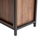 Glitzhome 31.82"H Wooden/Metal Floor Cabinet with Double Sliding Doors