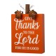 Glitzhome 3PK Fall Wooden Pumpkin Table Decor Set