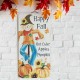 Glitzhome 24"H Fall Wooden Scarecrow Hanging Decor