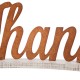 Glitzhome 30"L Fall Wooden/Metal Thankful Decor