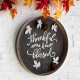 Glitzhome 17.83"D Fall Wooden Tray Hanging Decor