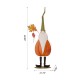 Glitzhome 48"H Fall Metal Gnome Standing Decor