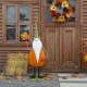 Glitzhome 48"H Fall Metal Gnome Standing Decor