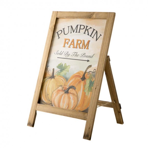 Glitzhome 24"H Fall Wooden Porch Sign/Standing Decor