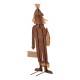Glitzhome 36"H Fall Metal Scarecrow Yard Stake/Standing/Hanging Sign