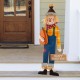 Glitzhome 36"H Fall Metal Scarecrow Yard Stake/Standing/Hanging Sign