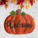 Glitzhome 29.72"H Fall Metal Pumpkin Yard Stake/Standing/Hanging Sign