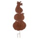 Glitzhome 42"H 3 in 1 Metal Pumpkin Yard Stake or Hanging Decor