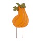 Glitzhome 42"H 3 in 1 Metal Pumpkin Yard Stake or Hanging Decor