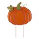 Glitzhome 42"H 3 in 1 Metal Pumpkin Yard Stake or Hanging Decor