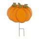 Glitzhome 42"H 3 in 1 Metal Pumpkin Yard Stake or Hanging Decor