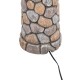 Glitzhome 24.41"H Outdoor 2 Tierd Stone-Like Birdbath Fountain