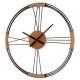 Glitzhome 26.77"D Farmhouse Metal and Rope Wall Clock