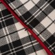 Glitzhome 18"D Black & White Plaid Fabric Pillow Cover