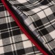 Glitzhome 18"D Black & White Plaid Fabric Pillow Cover