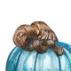 Glitzhome S/3 Blue Glass Pumpkin