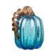 Glitzhome S/3 Blue Glass Pumpkin