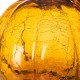 Glitzhome S/2 Hand Blown Amber Crackle Glass Pumpkin Decor