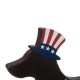 Glitzhome Wooden Metal Patriotic Double Sided Dachshund Porch Sign