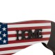 Glitzhome Wooden Metal Patriotic Double Sided Dachshund Porch Sign