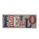 Glitzhome 36.10"L Metal/Wooden Patriotic HELLO Wall Décor