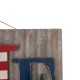 Glitzhome 36.10"L Metal/Wooden Patriotic HOME Wall Décor