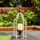 Glitzhome 16.5"H Small Farmhouse Rustic Metal Lantern