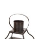 Glitzhome Set of 2 Oversized Farmhouse Wood and Metal Lantern