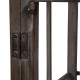 Glitzhome Set of 2 Oversized Farmhouse Wood and Metal Lantern